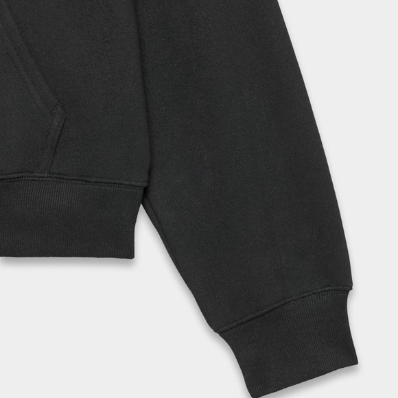 Aritzia Cozy Fleece Perfect Zip Up Hoodie Black Size Small - Picture 7 of 16